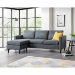 Julian Bowen Marant Corner Sofa in Grey