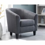 Julian Bowen Hugo Tub Chair in Grey
