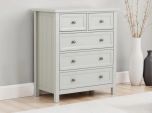 Julian Bowen Maine 3+2 Drawer Chest - Dove Grey