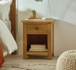Julian Bowen Marlborough 1 Drawer Bedside in Oak