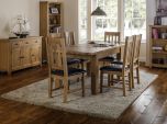 Julian Bowen Astoria Extending Dining Table in Solid Oak