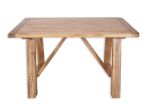 Patiala 135cm Trestle Table in Natural Wood