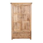 Rajasthan 2 Door Wardrobe in Natural Wood