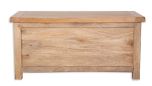Rajasthan Blanket Box in Natural Wood