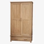 Opus Gents Wardrobe in Solid Oak