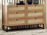 Julian Bowen Padstow 6 Drawer Chest in Oak