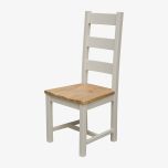 Homestyle Painted Deluxe Ladder Back Chair in Solid Oak