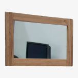 Rustic Solid Oak Wall Mirror 90cm x 60cm