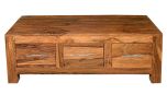 Agra 3 Drawer Coffee Table in Rosewood