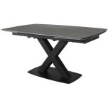 Corby Large Extending Dining Table In Grey Stone