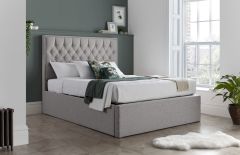 Wilson Grey Fabric Ottoman Bed - Multiple Sizes
