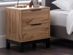 Julian Bowen Bali 2 Drawer Bedside in Oak