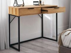 Julian Bowen Bali 2 Drawer Dressing Table/Desk in Light Oak