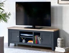 Julian Bowen Bordeaux Dark Grey TV Unit 
