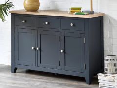 Julian Bowen Bordeaux Dark Grey Sideboard 