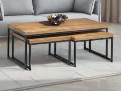 Julian Bowen Brooklyn Nesting Coffee Tables in Oak