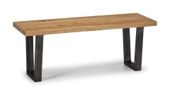 Julian Bowen Brooklyn Bench in Solid Oak