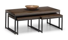 Julian Bowen Brooklyn Nesting Coffee Tables In Dark Oak