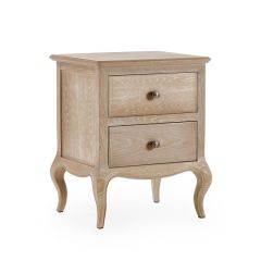 Julian Bowen Camille 2 Drawer Bedside in Limed Oak