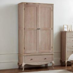 Julian Bowen Camille Combination Wardrobe in Limed Oak