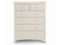 Julian Bowen Cameo 4+2 Chest in Stone White