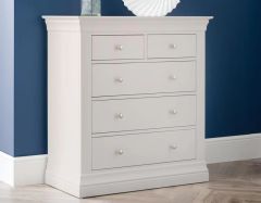 Julian Bowen Clermont 3+2 Chest of Drawers in Light Grey