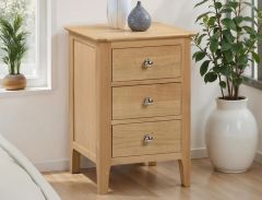 Julian Bowen Cotswold 3 Drawer Bedside in Oak
