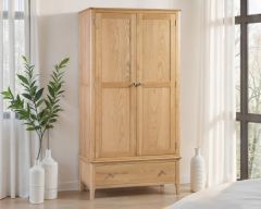 Julian Bowen Cotswold 2 Door 1 Drawer Wardrobe