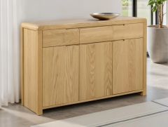 Julian Bowen Curve Sideboard in Solid Oak