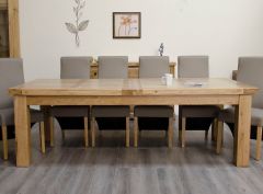 DeluxeTwin Leaf Extending Table in Solid Oak