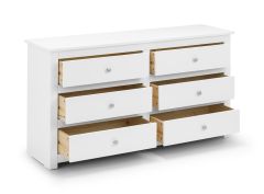 Julian Bowen Radley 6 Drawer Chest in Surf White