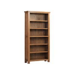 Harrogate Large Bookcase in Rustic Oak