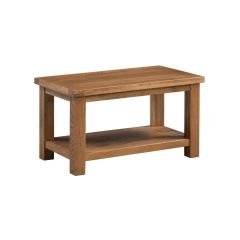 Harrogate Small Coffee Table With Shelf in Rustic Oak