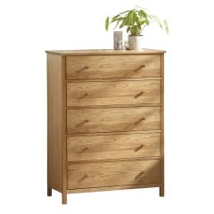 Julian Bowen Coxmoor 5 Drawer Wide Chest in Oak