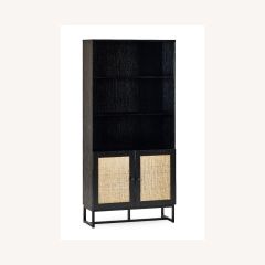 Julian Bowen Padstow Tall Bookcase in Black