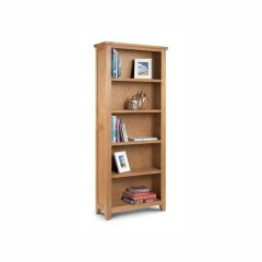 Julian Bowen Astoria Tall Bookcase in Solid Oak