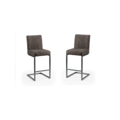 Julian Bowen Brooklyn Bar Stools in Charcoal Grey - Set of 2