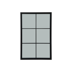Black Wood XL Window Mirror