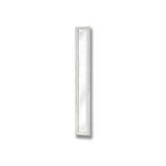 Antique White Frame Narrow Wall Mirror