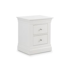 Julian Bowen Clermont 2 Drawer Bedside in Surf White