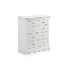 Julian Bowen Clermont 3+2 Chest of Drawers in Surf White