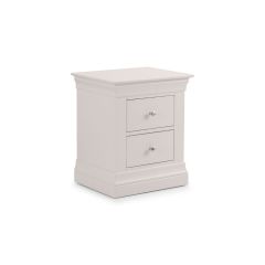 Julian Bowen Clermont 2 Drawer Bedside in Light Grey