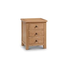 Julian Bowen Marlborough 3 Drawer Bedside