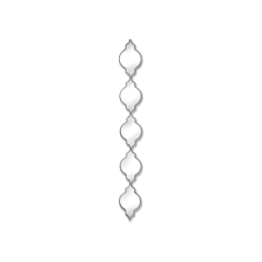 Silver Quarterfoil Decorative Hanging Mirror