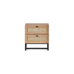 Julian Bowen Padstow 2 Drawer Bedside in Oak