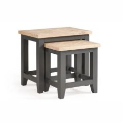 Bordeaux Dark Grey Nest Of Tables 