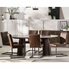 Julian Bowen Arya Extending Dining Table with Optional Brooklyn Dining Chairs