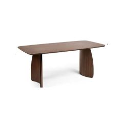 Julian Bowen Artemis Curved Leg Walnut Dining Table