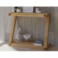 Z Hall Table in Solid Oak
