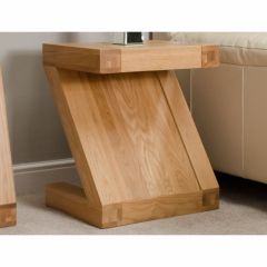 Z Lamp Table in Solid Oak